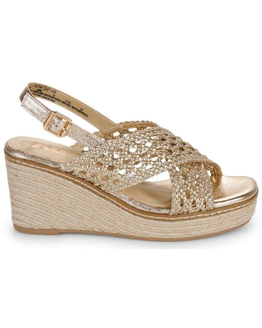 Xti Metallic Wedge Sandals 142746