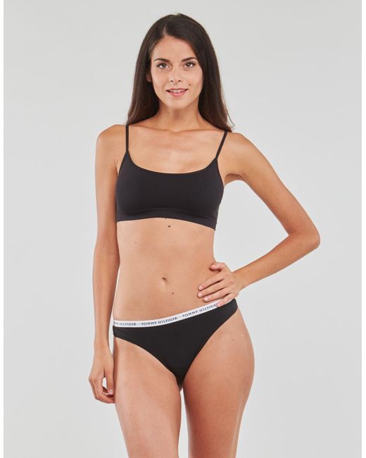 Tommy Hilfiger Black Thong X3 Tanga Briefs