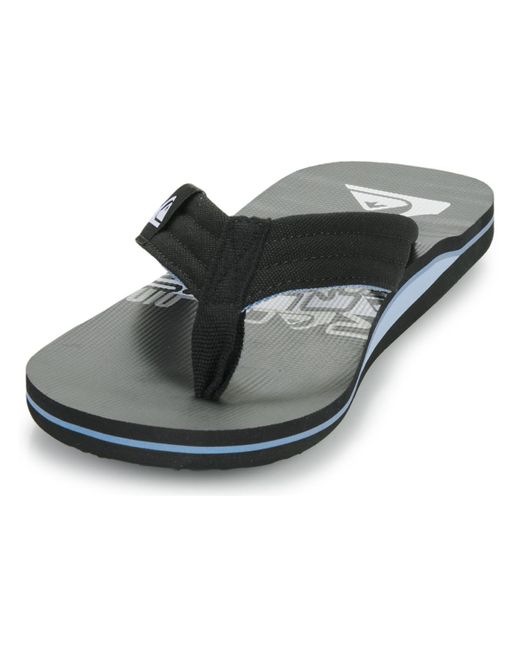 Quiksilver Black Flip Flops / Sandals (shoes) Molokai Layback Ii for men