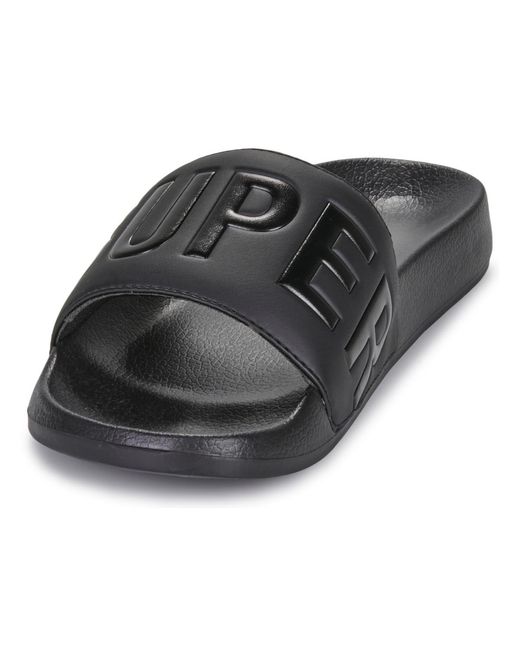 Superdry Black Tap-dancing Sandale Piscine Core Graphic for men
