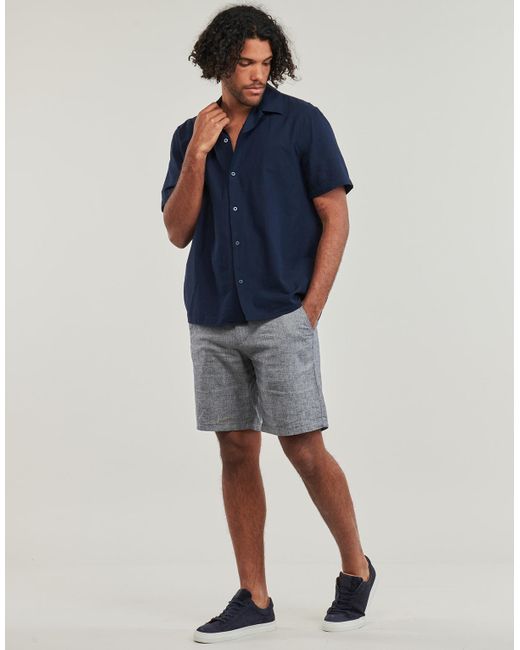 SELECTED Gray Shorts Slhregular-brody Linen Shorts for men