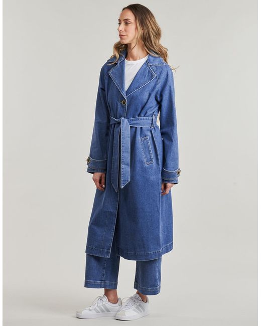 ONLY Blue Trench Coat Onlmalou