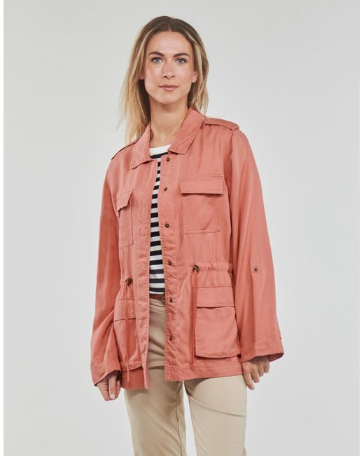 ONLY Pink Parka Onlkenya Life Utility Jacket Cc
