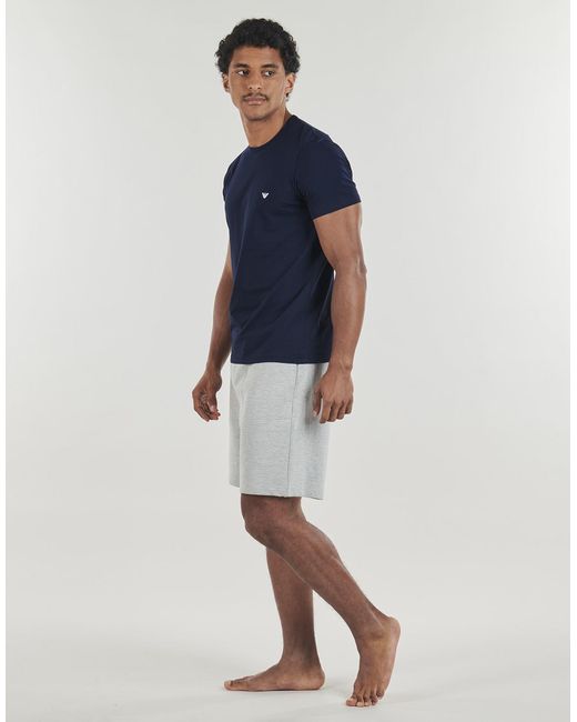 Emporio Armani Blue T Shirt Em000392 Pack De 2 for men