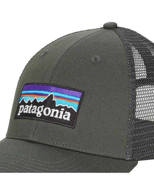 Patagonia Green Cap P-6 Logo Lopro Trucker Hat for men