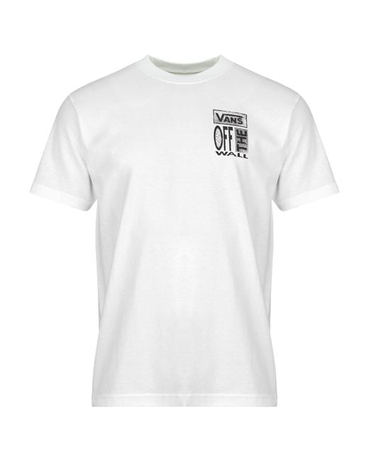 Vans White T Shirt Cut And Paste Ss Tee for men