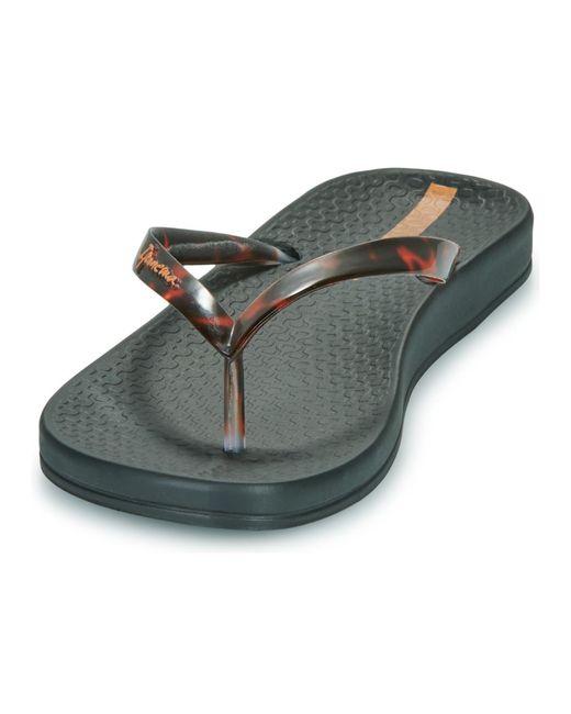 Ipanema Black Flip Flops / Sandals (shoes) Anat Connect Ii Fem