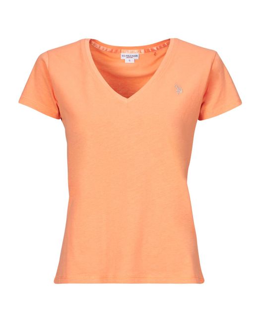 U.S. POLO ASSN. Orange T Shirt Bell
