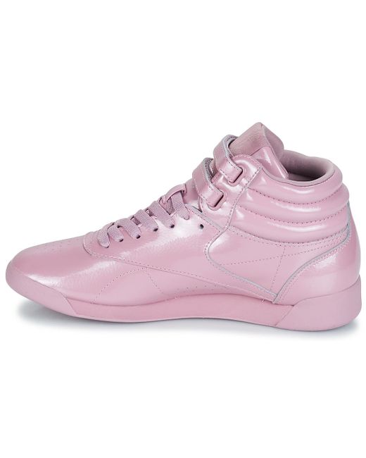 reebok freestyle hi purple