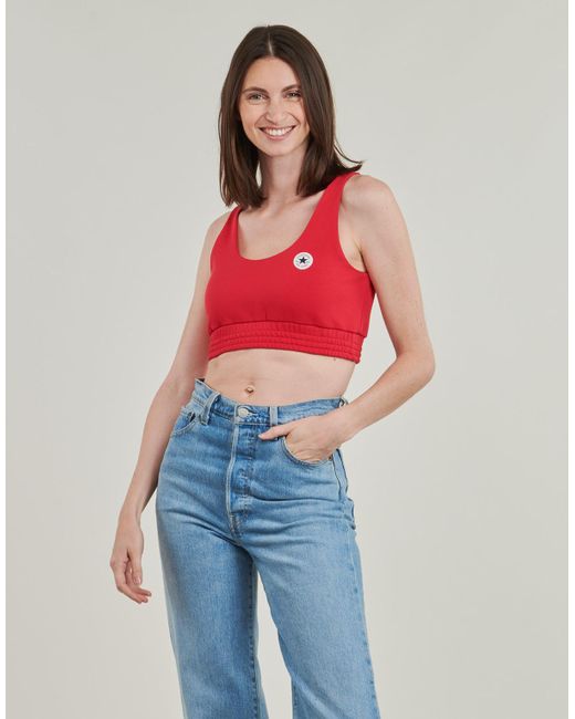 Converse Red Sport Bras Retro Chuck Taylor Bra Top