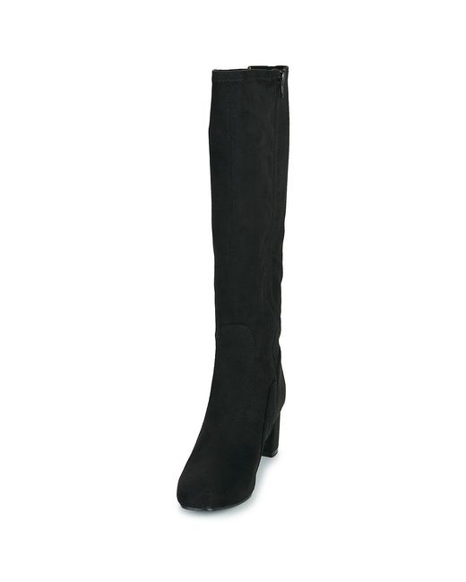 Moony Mood Black Heeled Boots Lexi