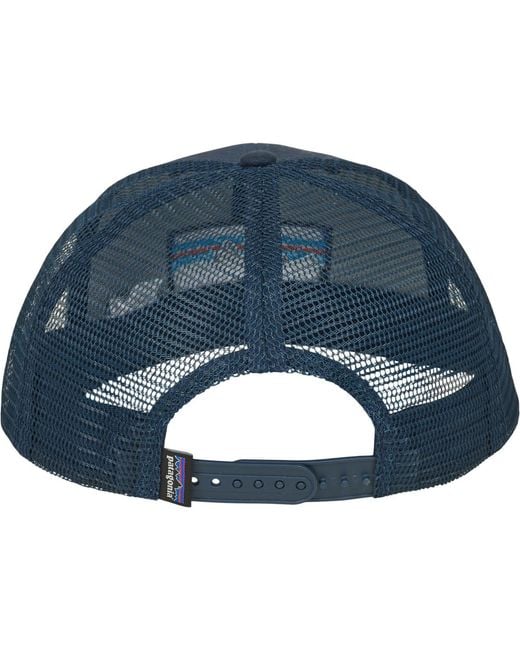 Patagonia Blue Cap P-6 Logo Trucker Hat