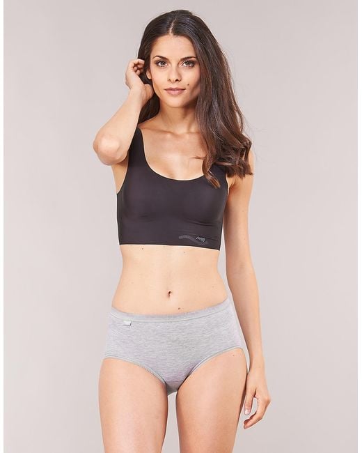 Sloggi Gray S Multipacks Midi 4 Pair Cotton Pack Size 10 In Grey