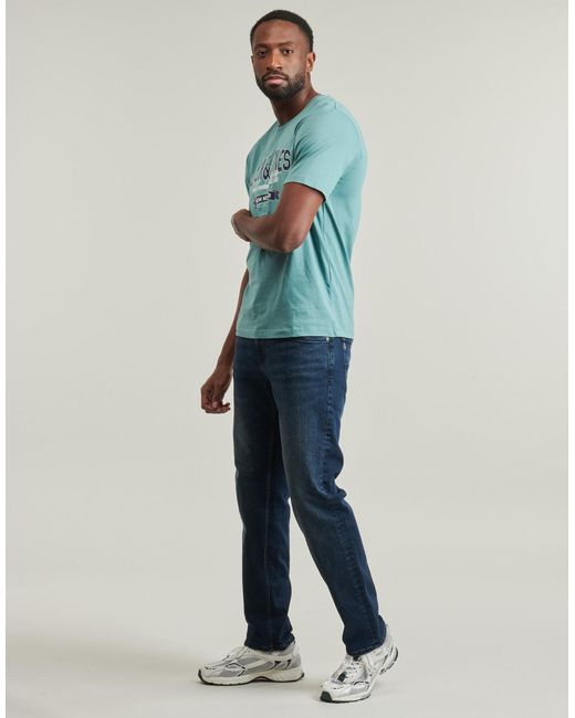 Jack & Jones Blue T Shirt Jjelogo Tee Ss for men