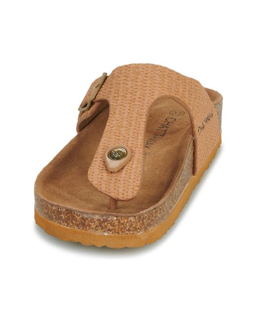 Chattawak Brown Flip Flops / Sandals (shoes) Zelda