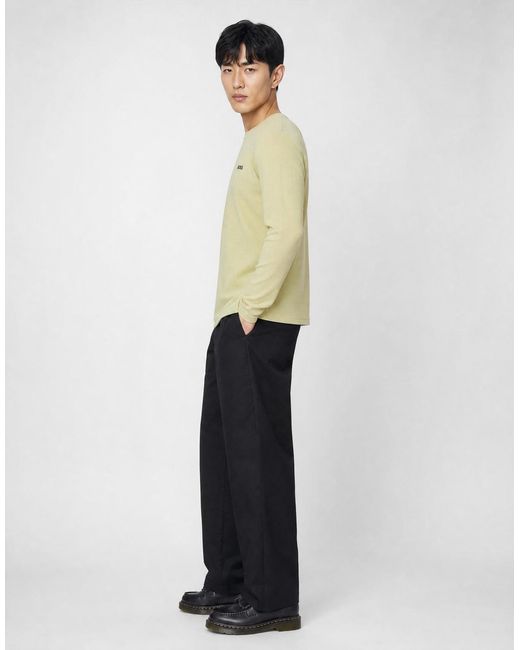Boss Yellow Long Sleeve T-shirt Waffle Ls-shirt for men