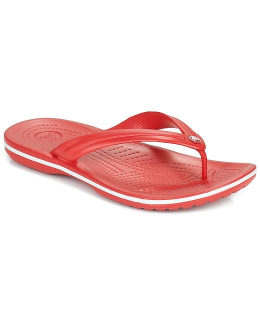 CROCSTM Red Flip Flops / Sandals (shoes) Crocband Flip