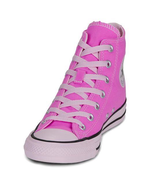 Converse Purple Shoes (high-top Trainers) Chuck Taylor All Star