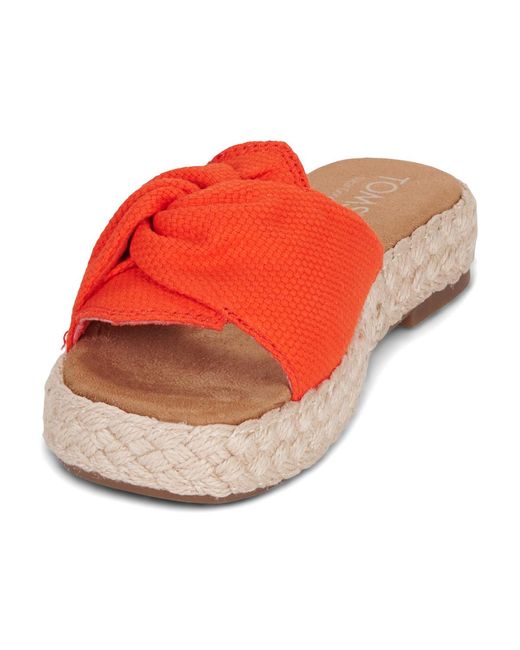 TOMS Red Sandals Abby