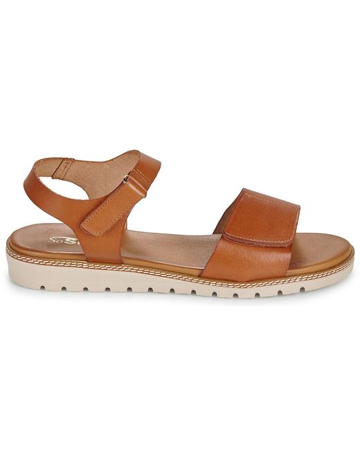 So Size Brown Flat Sandals Mara