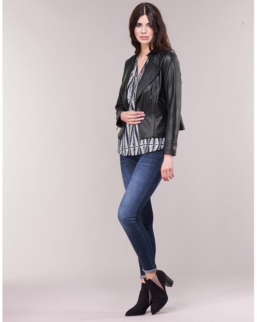 Moony Mood Black Lavine Leather Jacket