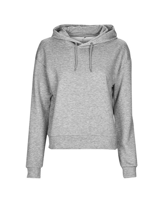 Only Play Gray Hoodies Onplounge Ls Hood Sweat - Noos
