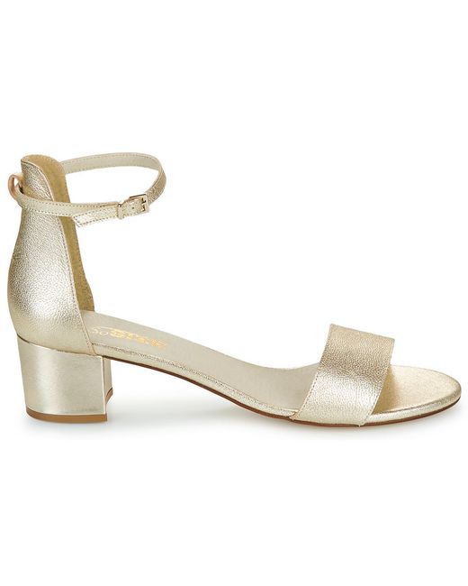 So Size Metallic Heeled Sandals Panana