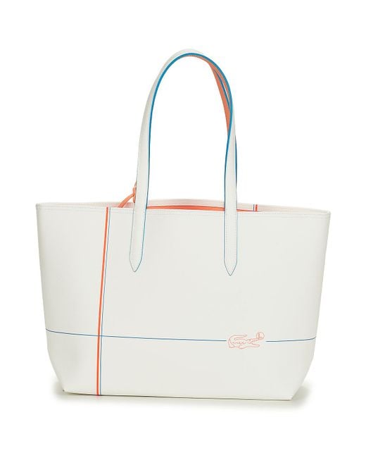 Lacoste White Shopper Bag