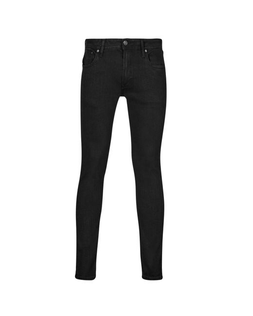 Jack & Jones Black Skinny Jeans Jjiliam Jjoriginal Mf 773 for men