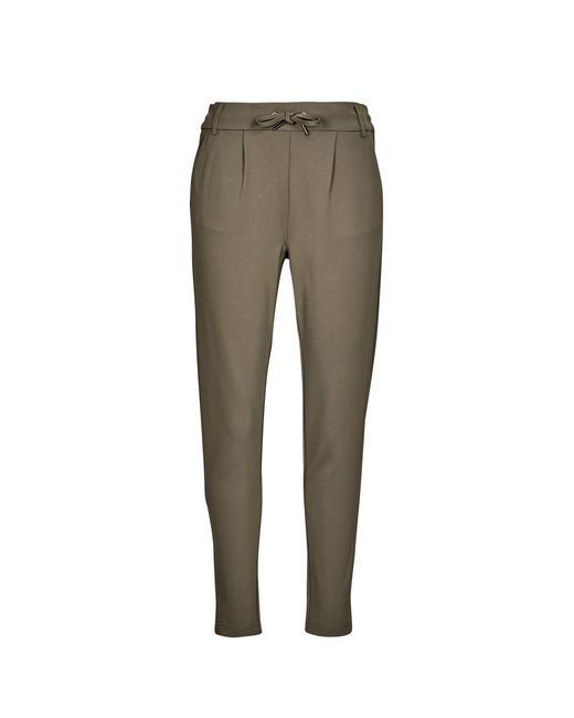 ONLY Gray Trousers Onlpoptrash Life Easy Col Pant Pnt