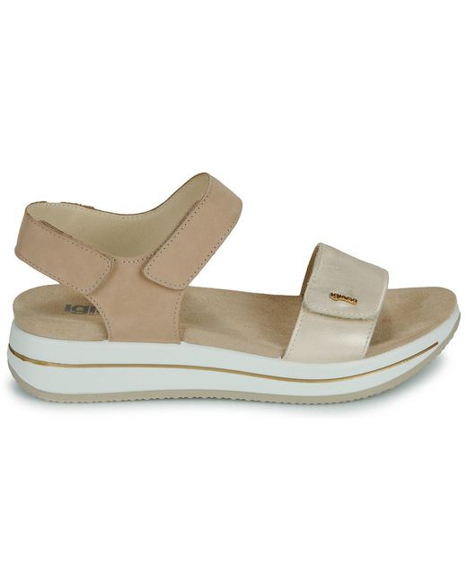 Igi&co Metallic Flat Sandals D.sindy