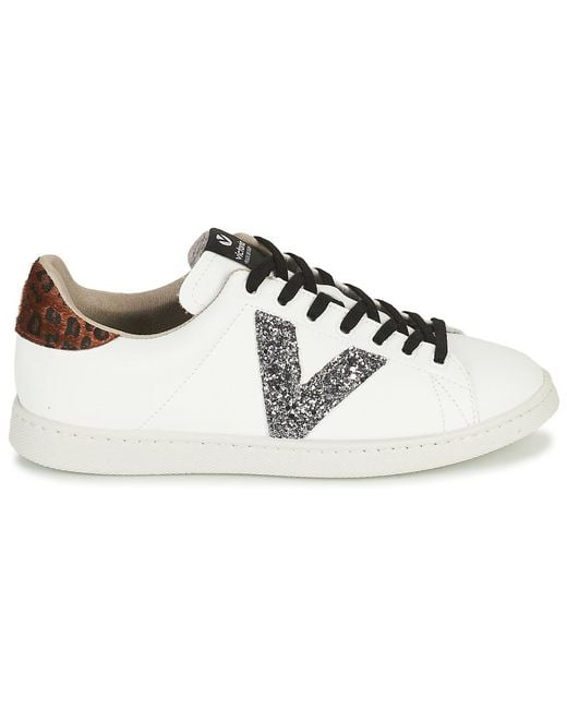 Victoria White Tenis Efecto Piel Glitter Shoes (trainers)