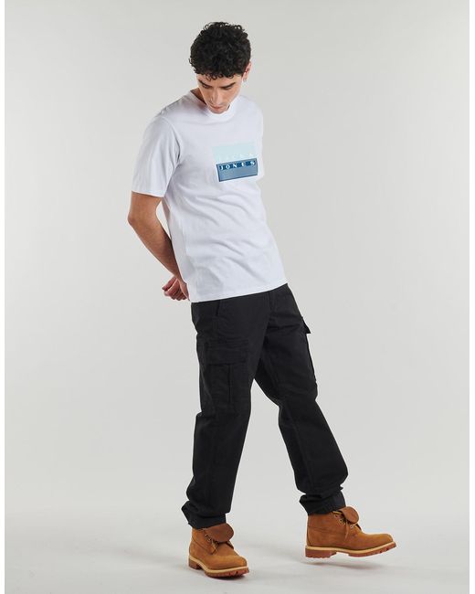 Jack & Jones Blue T Shirt Jcofusion Dots Print for men