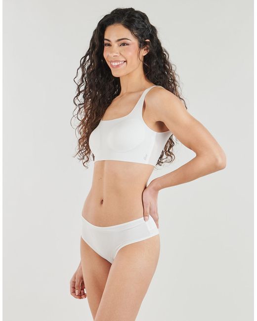 Sloggi White Sports Bras Zero Feel 2.0 Top