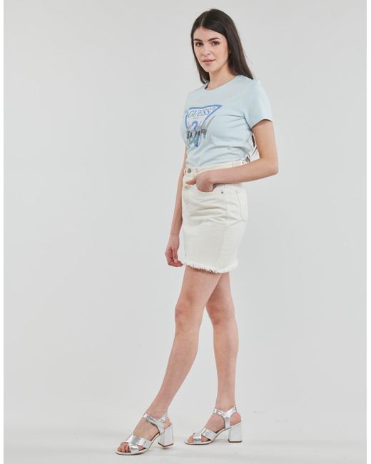 Guess Blue Ss Cn Icon Tee T Shirt