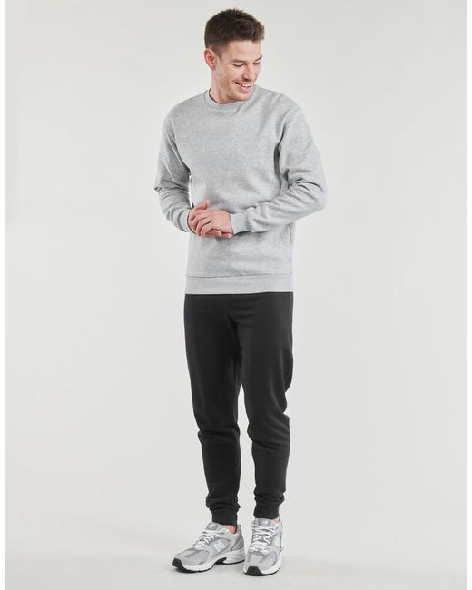 Jack & Jones Gray Sweatshirts Jjebradley Sweat Crew for men