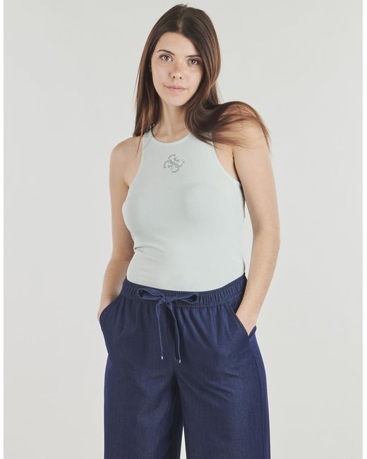 Guess Green Tops / Sleeveless T-shirts Sl Round Nk Guendalina
