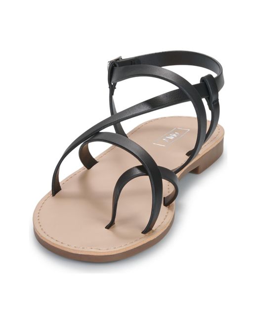 ONLY Black Sandals Onlmandala-15 Foil Crossover Sandal