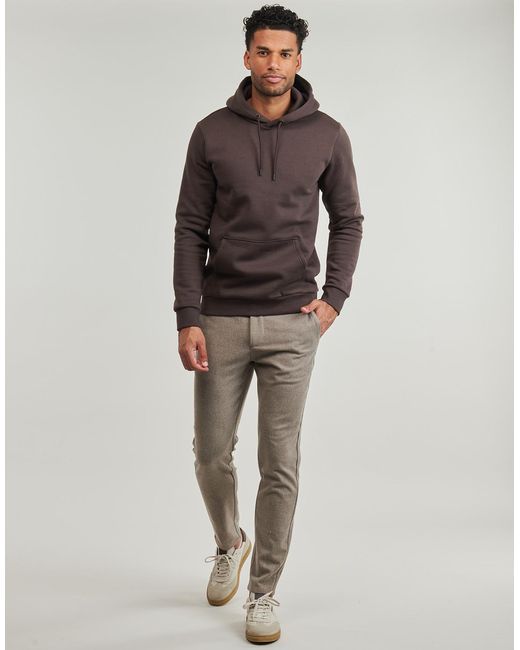 Only & Sons Gray Trousers Onsmark Slim Brushed Pique 0353 for men