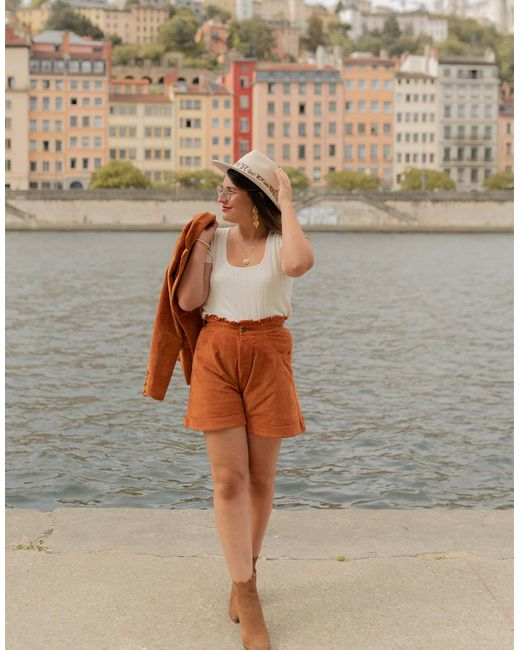 Celeste Brown Shorts Chene