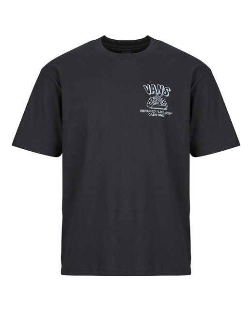 Vans Black T Shirt Refurbed Sstee for men