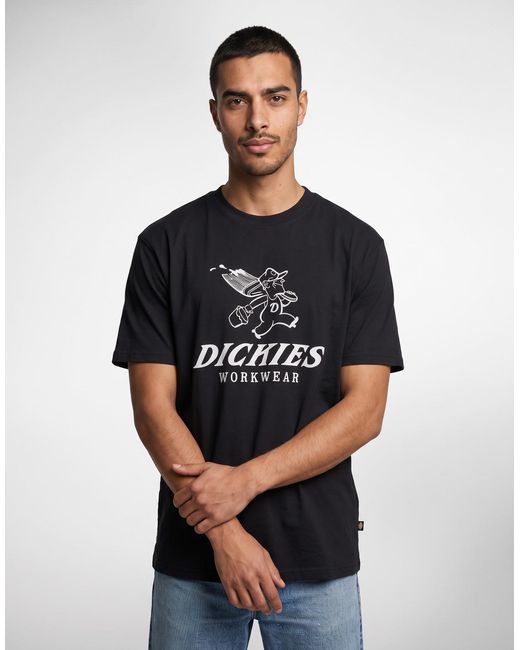 Dickies Black T Shirt Pine Ss Tee for men