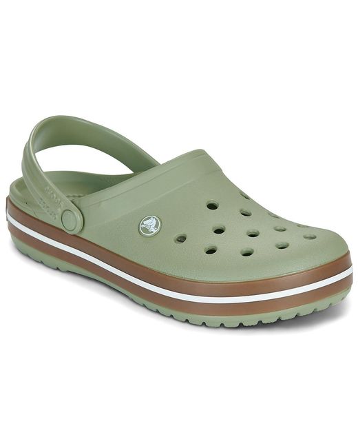 CROCSTM Green Clogs (shoes) Crocband Gum Clog for men