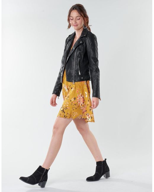 Vero Moda Black Vmkerriultra Leather Jacket