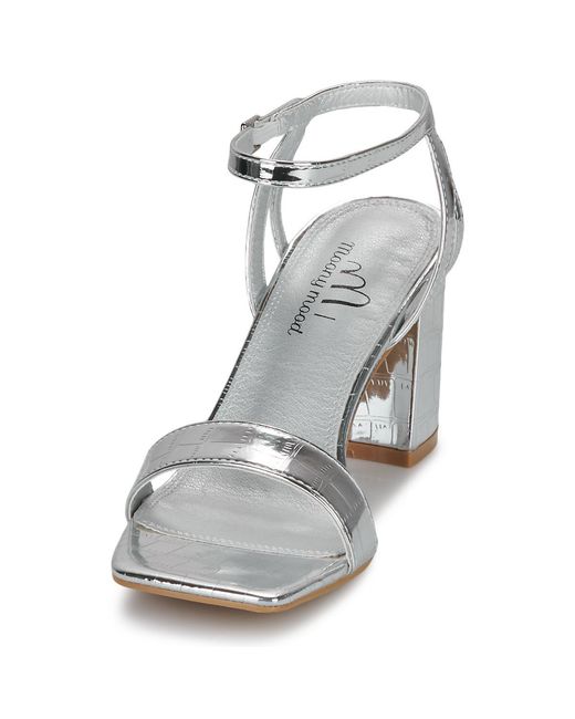 Moony Mood Metallic Heeled Sandals Androma