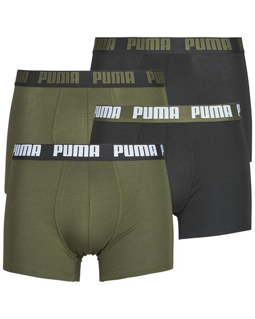 PUMA Green Boxer Shorts Boxer Ecom Pack De 4 for men
