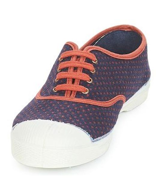 Bensimon Blue Shoes (pumps / Ballerinas) Tennis Lacet