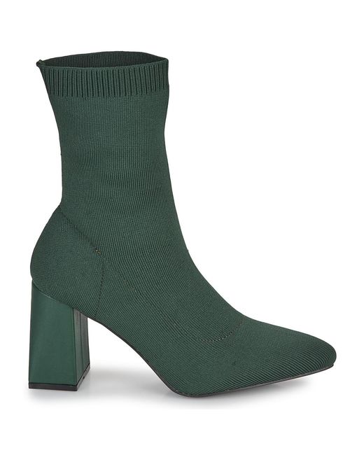 Moony Mood Green Low Ankle Boots New04