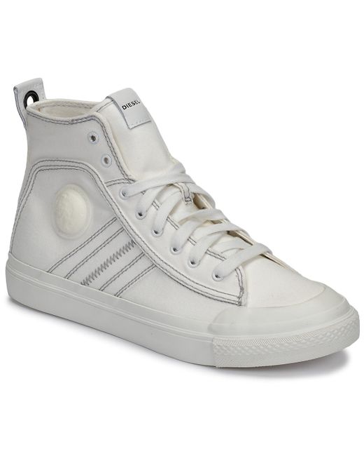 DIESEL S-astico Mid Lace Shoes (high-top Trainers) in White for Men ...