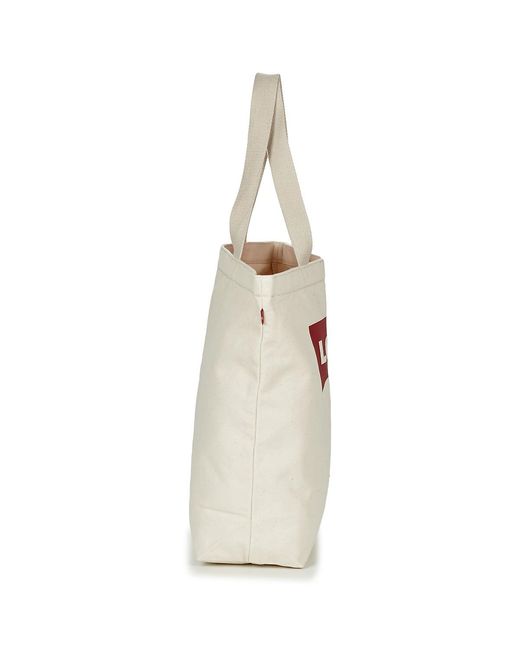 Levi's White Shopper Bag Batwing Tote W